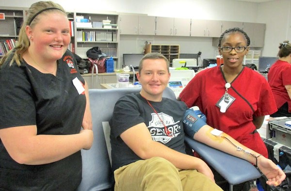 Senior High health tech class sponsors another successful blood drive