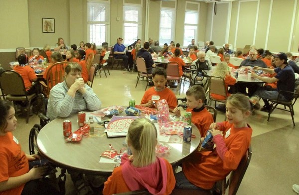 Sherman third-graders, Dayspring residents celebrate Valentine's Day