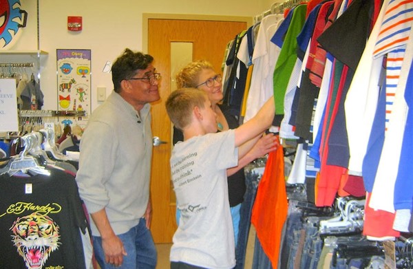 The New Store provides clothing for hundreds of kids