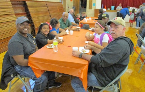 Grandparents kept coming and coming to breakfast at Woodland