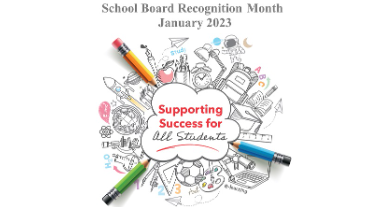 School Board Recognition Month January 2023
