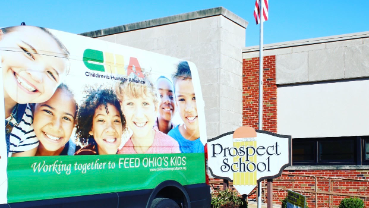 Children's Hunger Alliance Truck Parked Outside Prospect Elementary
