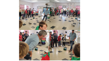 3rd Grade learning about Robotics
