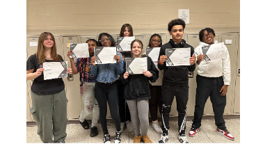 8th Graders earned concussion certificates