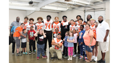 Tyger Football team helped with Mansfield Shrine's 46th Annual "Children with needs" picnic  
