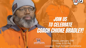 Join us to celebrate Coach Chioke Bradley
