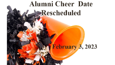 Alumni Cheer Date Rescheduled