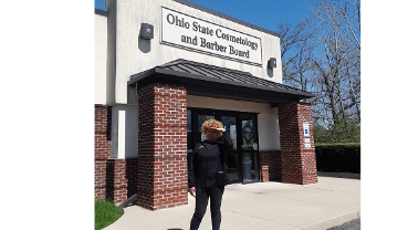 Shyah Puckett passed the Cosmetology exam