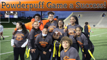 Powderpuff Football Players and their Student Coach 