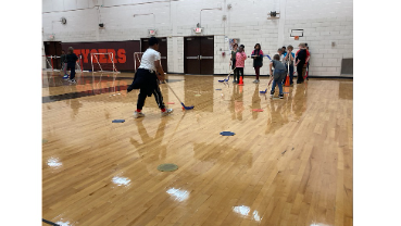 Tightening up our hockey skills for a few hockey games later in the week